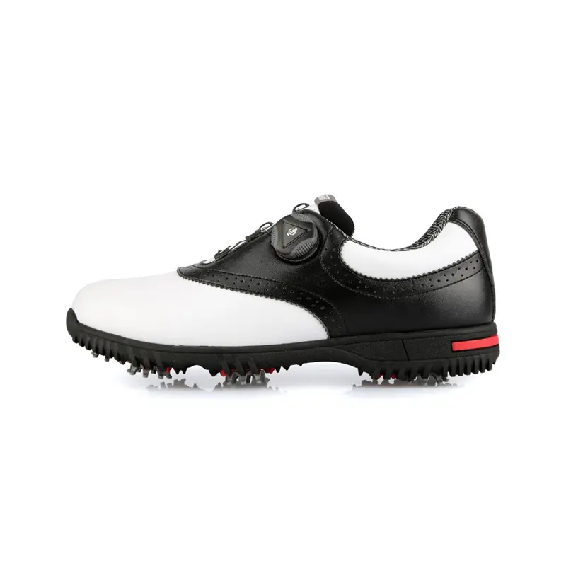 PGM Men Removable Non-slip Shoe Spikes Quick Lacing Waterproof Golf Shoes