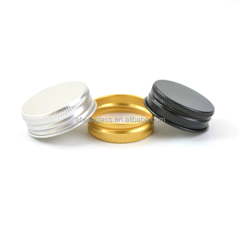 Gold Metal Aluminium Screw Caps Cover Lid For Scented Mason Glass Candles Jars Can Twist Off Cap For Glass Ja