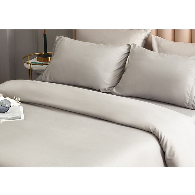 Solid color 4 pieces hotel bed bedspread bedding set all season king bedspreads customized