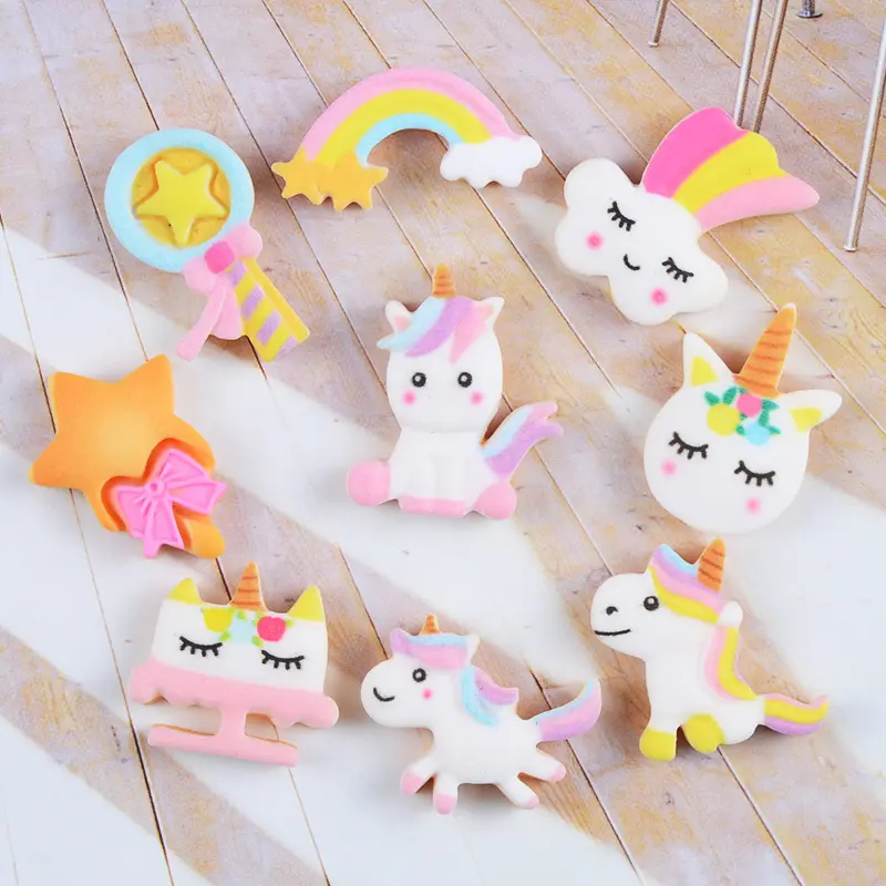 Factory Wholesale Multiple Colors Safe And Non-toxic Cute Rainbow Slime Accessories Unicorn