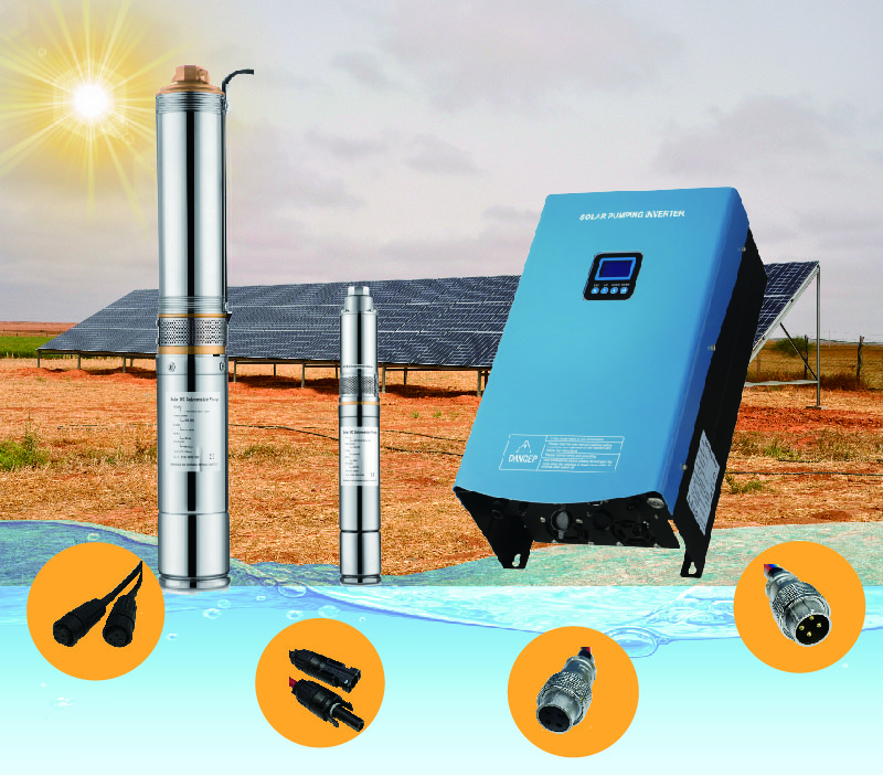 Hober 7.5kw 10HP HSPH7500H MPPT Гибридный инвертор солнечного насоса постоянного и переменного тока для фермерского орошения