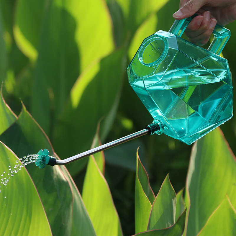 Garden Tools Plant Flower Watering Pots Household Color Transparent Plastic Decorative Watering Can