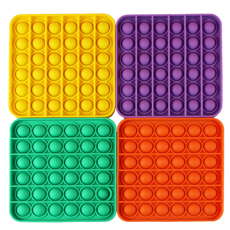 Autism Special Sensory Toy Fun Stress Eco-Friendly Silicone Push Pop Bubble Fidget