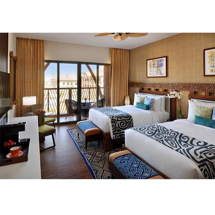 High quality vacation hotel bedroom sets furniture modern guest room set furniture for hotels interior
