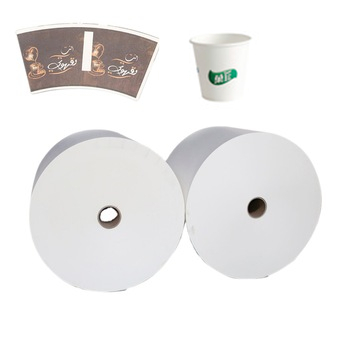 Wholesale biodegradable one side coated paper raw material paper roll with logo
