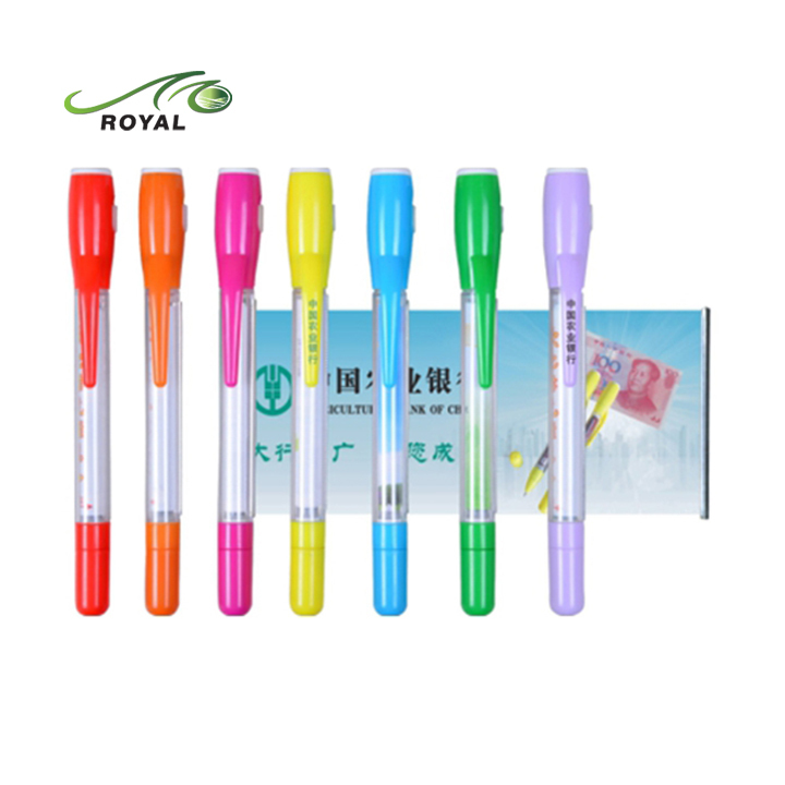 MOQ 500pcs Led Light Pull Out Paper Banner Pen