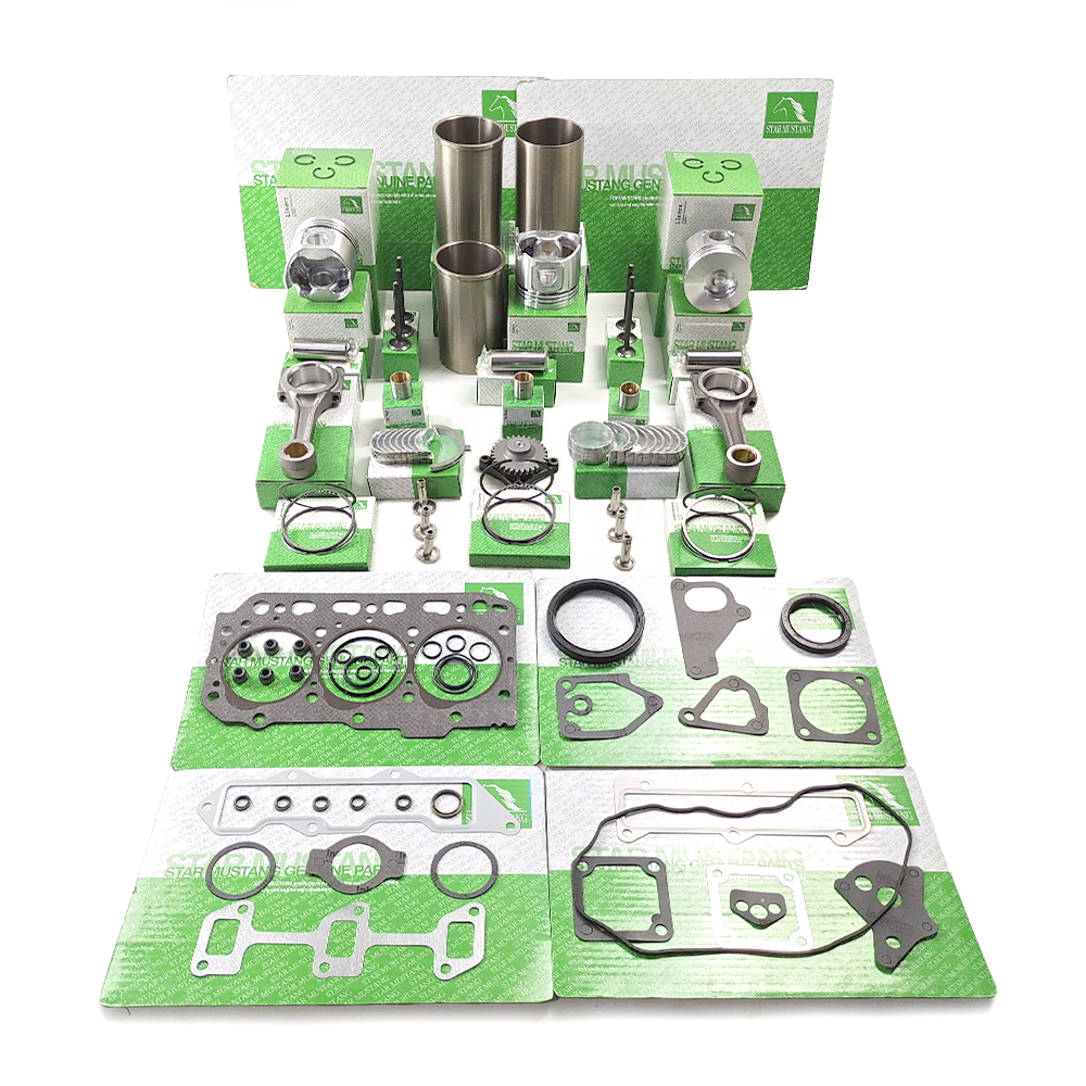 3D84-5 Cylinder Piston 129004-22080 Ring Valve Gasket Kit Bearing Bush For Yanmar Komatsu Engine Overhaul Parts Kit