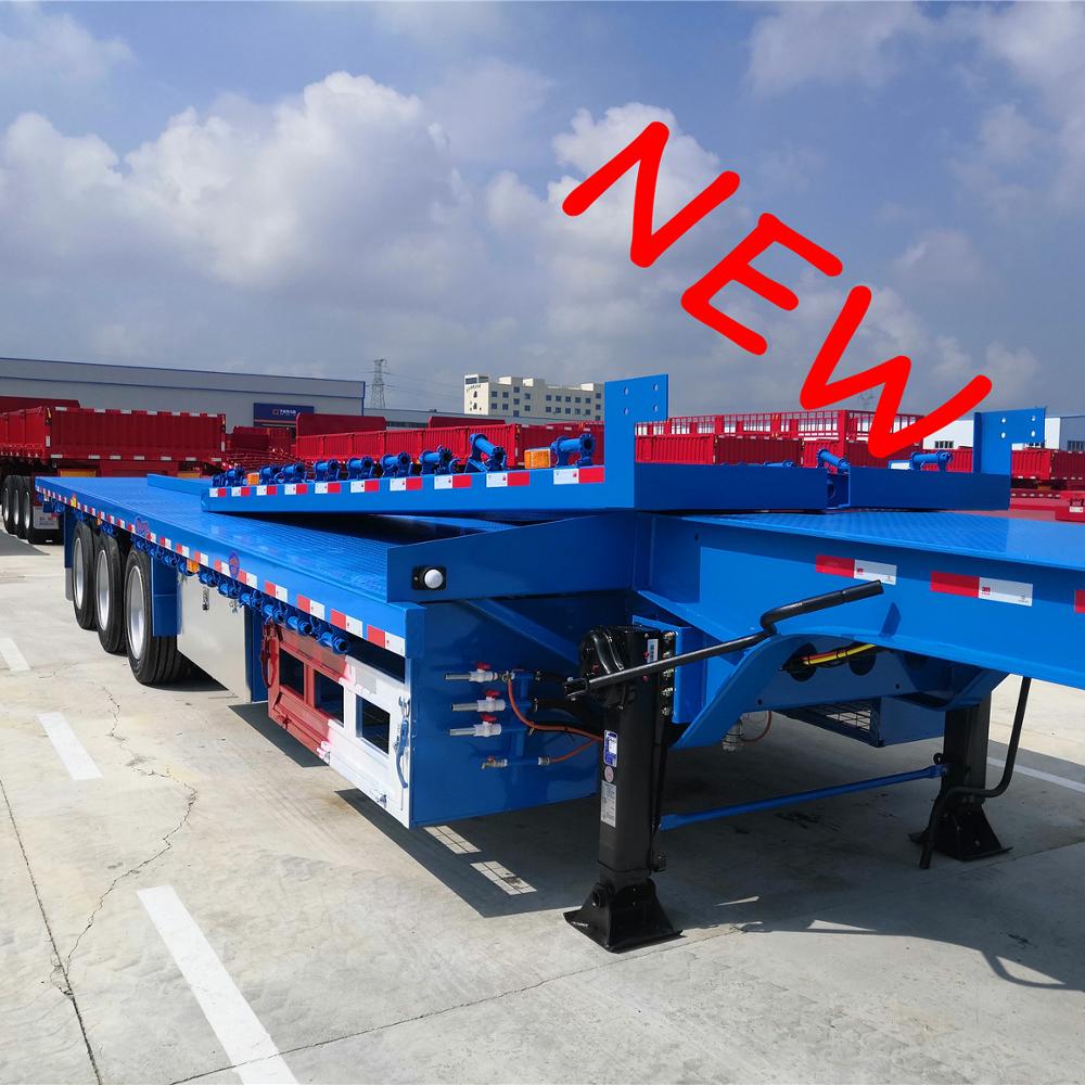 # OYJD новая углеродистая сталь Q345steel 3 оси или более alx-40 дюймовый планшетный прицеп используются экскаваторы транспортировки низкий планшетный полуприцеп на продажу