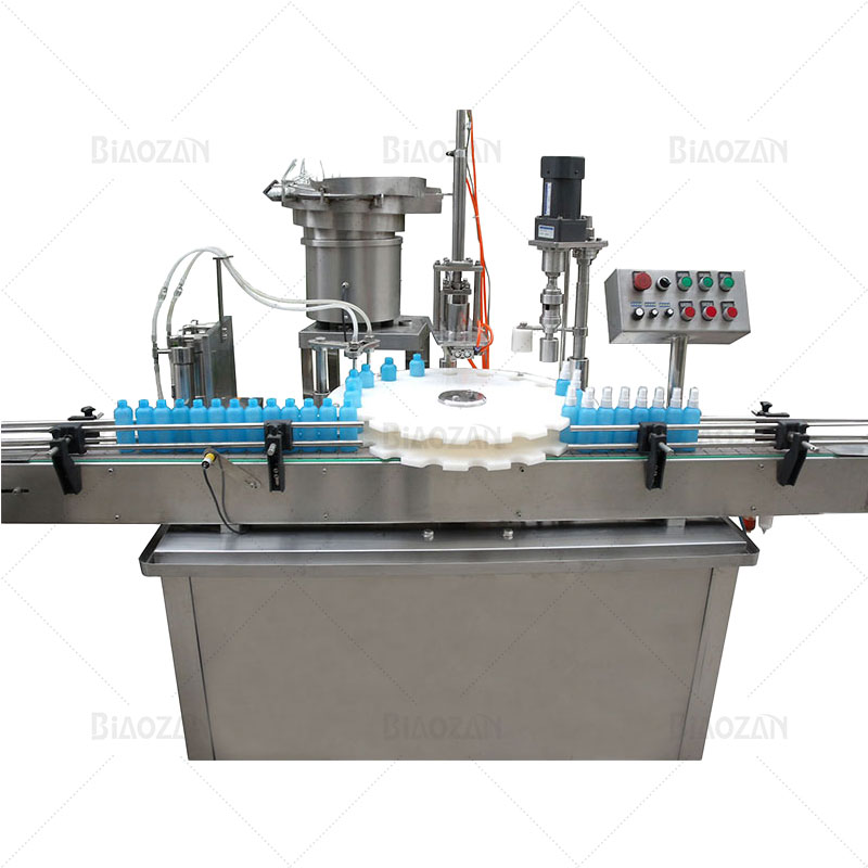 Bottle Liquid Filling Automatic Screw Capping Machine Glass For Metalids C a p Capping Sealing Machine