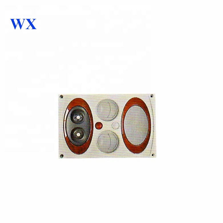 White Brown Rectangle Bus Air Vent Outlet With Reading Lamp Suitable For Golden Dragon/Higer/Zhongtong 300*200mm