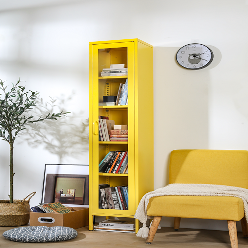 Bookcase Hone Storage Cabinet Crevice Cabinet Balcony Bathroom Corner Stand Household Cabinet for Bags Snack Books And Toys