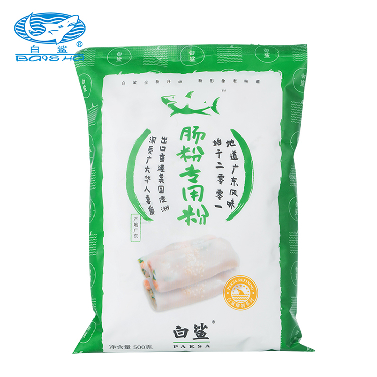 Бренд Baisha, вкусный кантонский завтрак, кантонская рисовая лапша, мука для влажной рисовой бумаги 500 г * 10