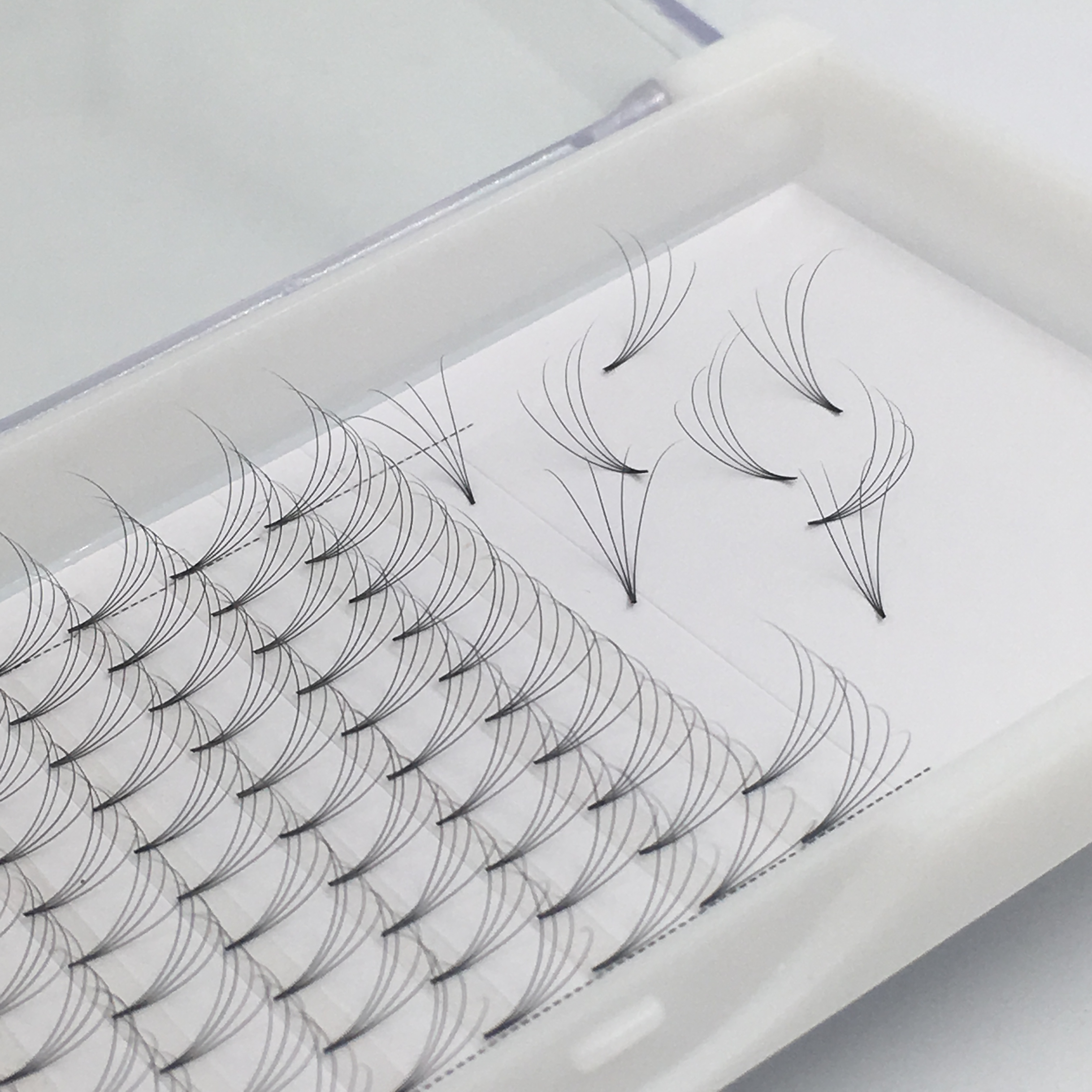 pre made eyelash extension 4d 6d premade fans glue free volume lashes false eyelashes