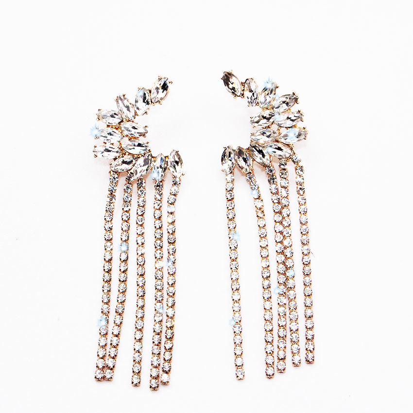 Originality Special Tassels Diamond Dazzling Earrings