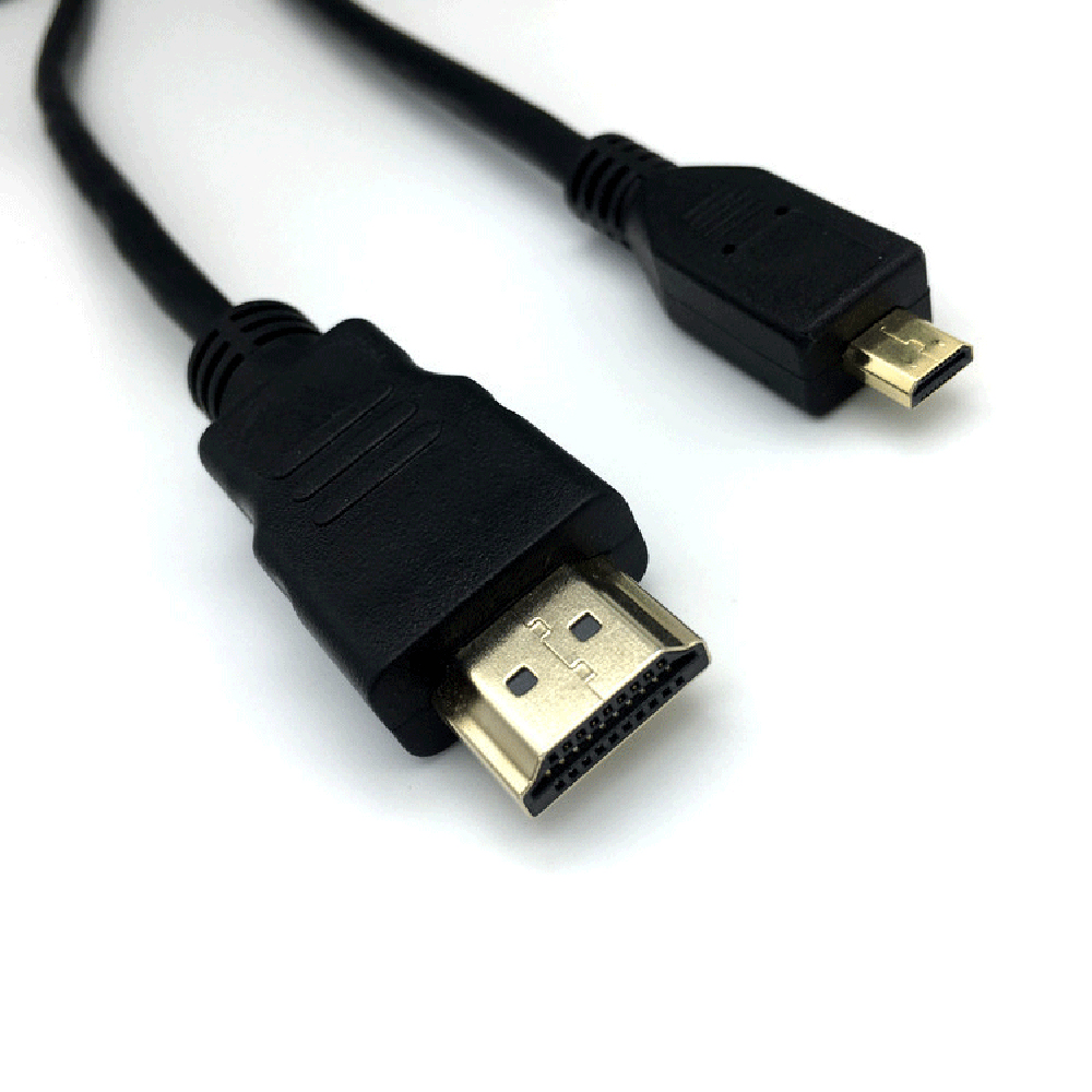 SIPU Micro Hdmi to Hdmi Cable High Speed 1m 12 Months 24K Gold Plated Black 4k for Digital Cameras Cell Phone HD TV Connection