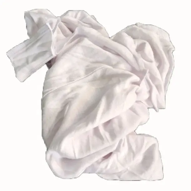 Good absorption white cotton T shirt rags garment cut pieces reusable marine cleaning rags