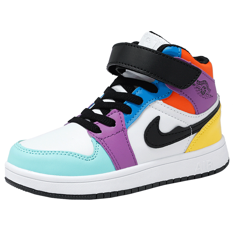 2021 best selling high top AF children sneakers multicolor kids casual sport shoes basketball sneaker