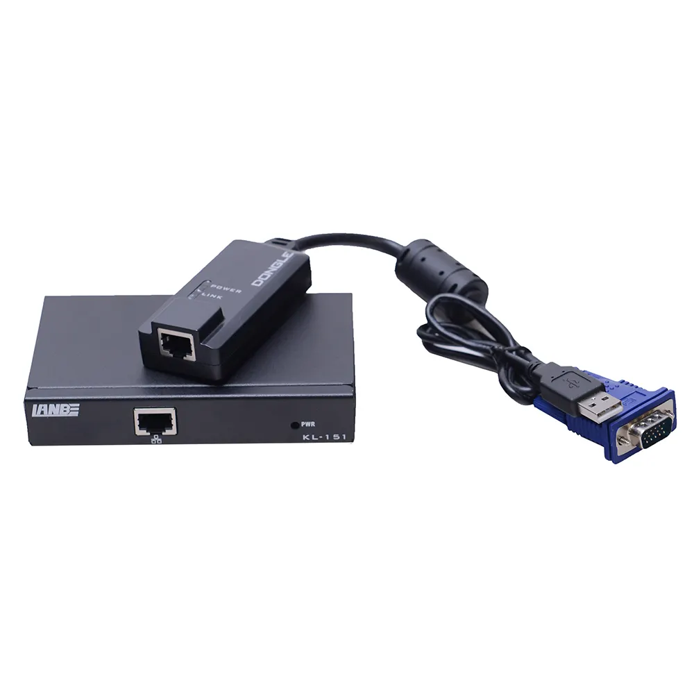 Kvm Extender Hotsale Product 1280*1024 Resolution VGA Signal Type Transmit 100m Cat5 KVM Extender