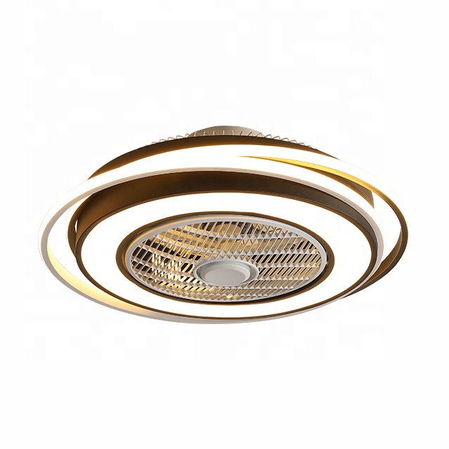 Ceiling Fans With Lights And Remote Control With 5 Acrylic Blades Invisible Ceiling Fans For Living Room