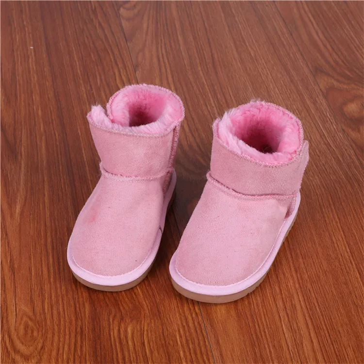 Competitive price Wholesale Warm and Soft Waterproof faux Wool Kids Snow Boots For Winter Snow
