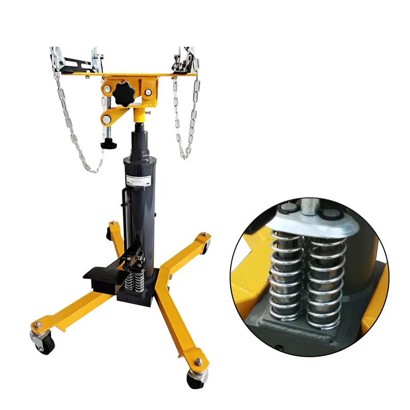 Factory Direct Supply Stand Gearbox Lifter 500 KG Manual Hydraulic Telescopic Transmission Jack For Garage Shop