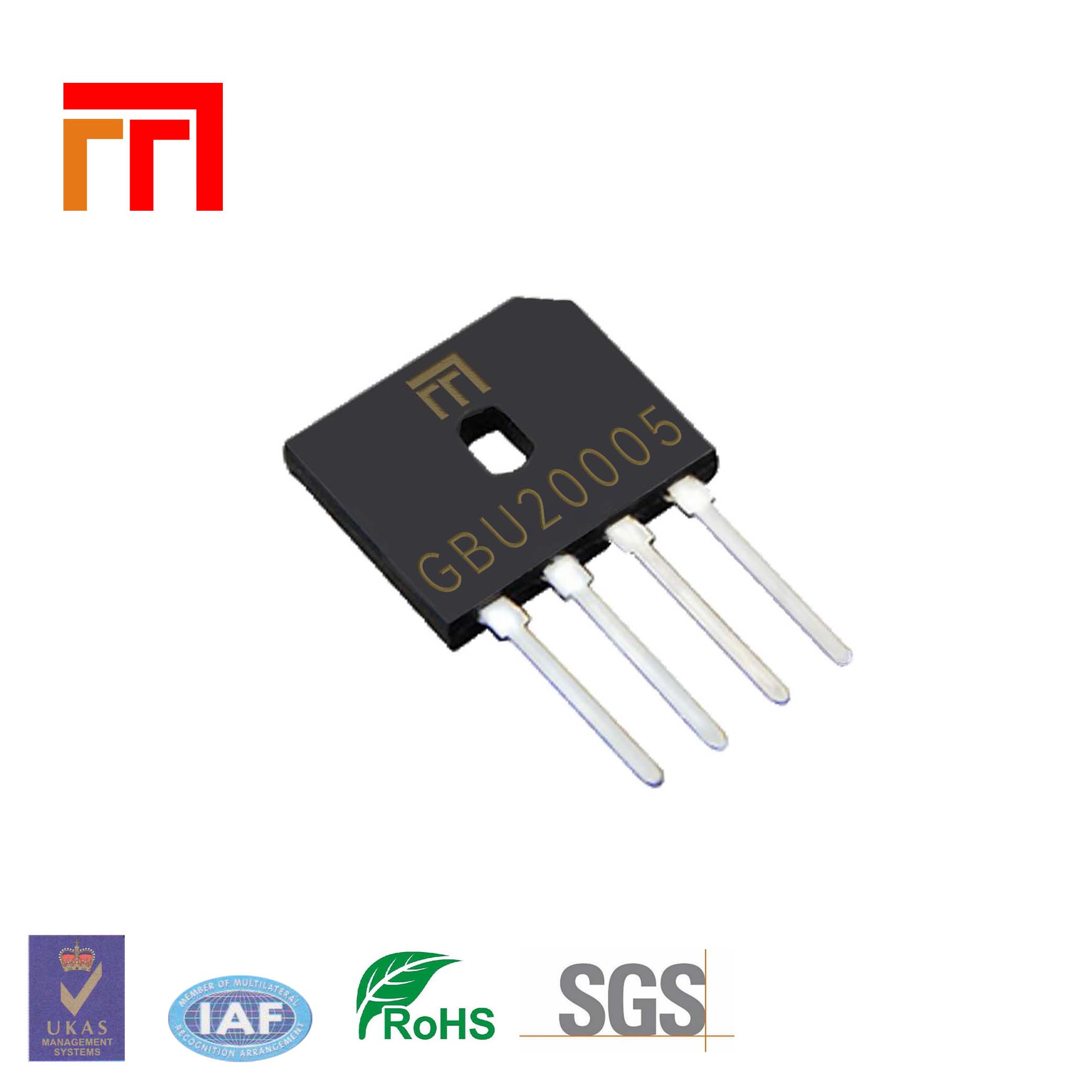 Множество TVS GBU20005 мостовой выпрямитель 20A 50 в GBU