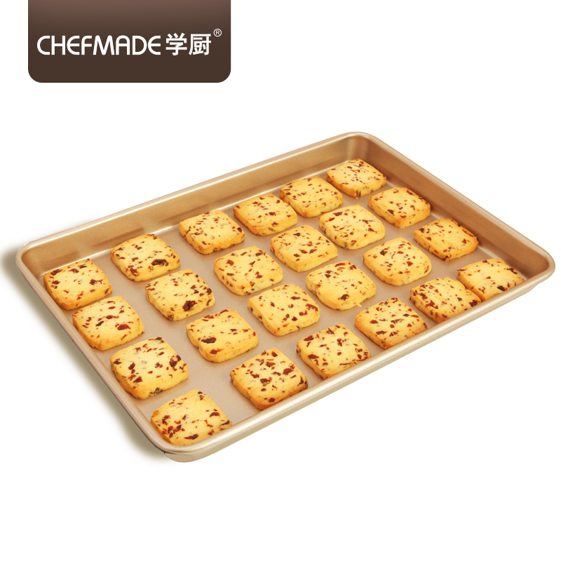 CHEFMADE оптовая продажа Прочный мелкий прямоугольный антипригарный противень кастрюли печенья лист