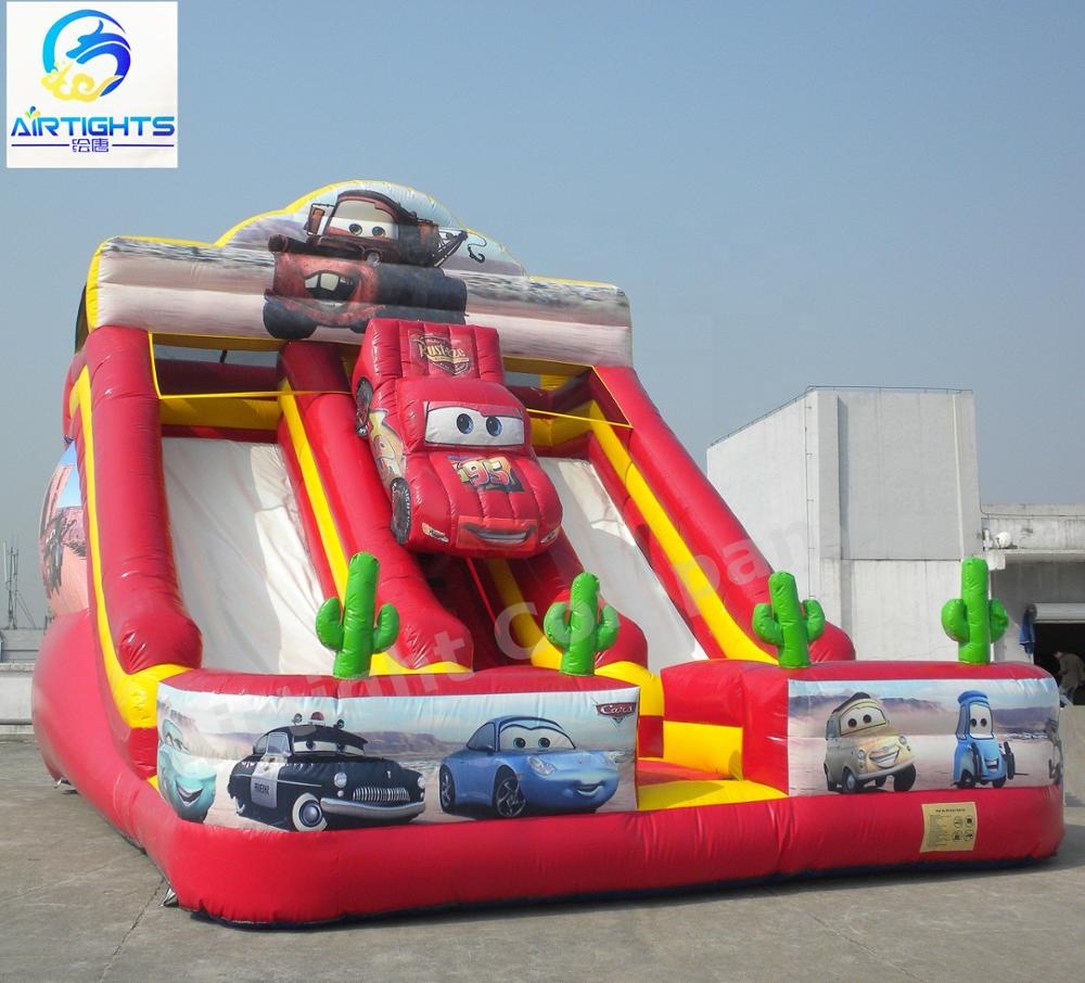 Cool Design Giant Commercial Inflatable Car Water Slide for Amusement