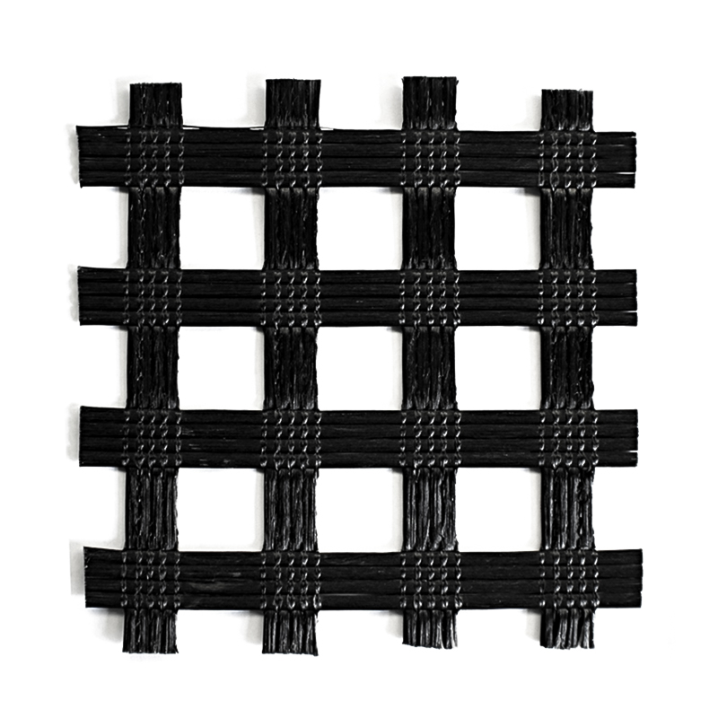 high tensile basalt fiber mesh geo grid fiberglass geogrid coated bitumen 100-100kn/m