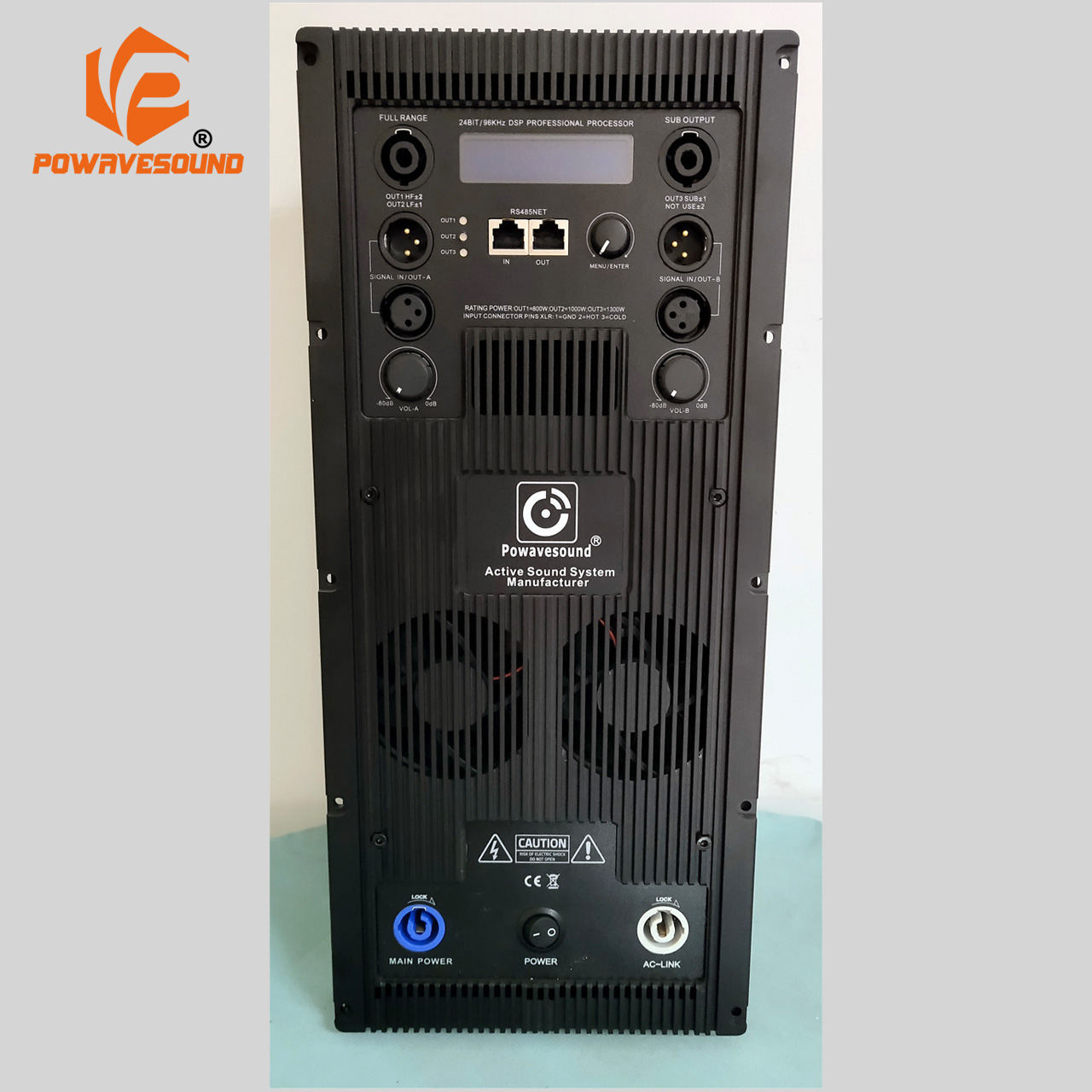 Трехсторонний усилитель Powavesound 2x1000 Вт + 3000 Вт линейный массив динамиков сабвуфер Модуль усилителя класса D с аудиопроцессором DSP