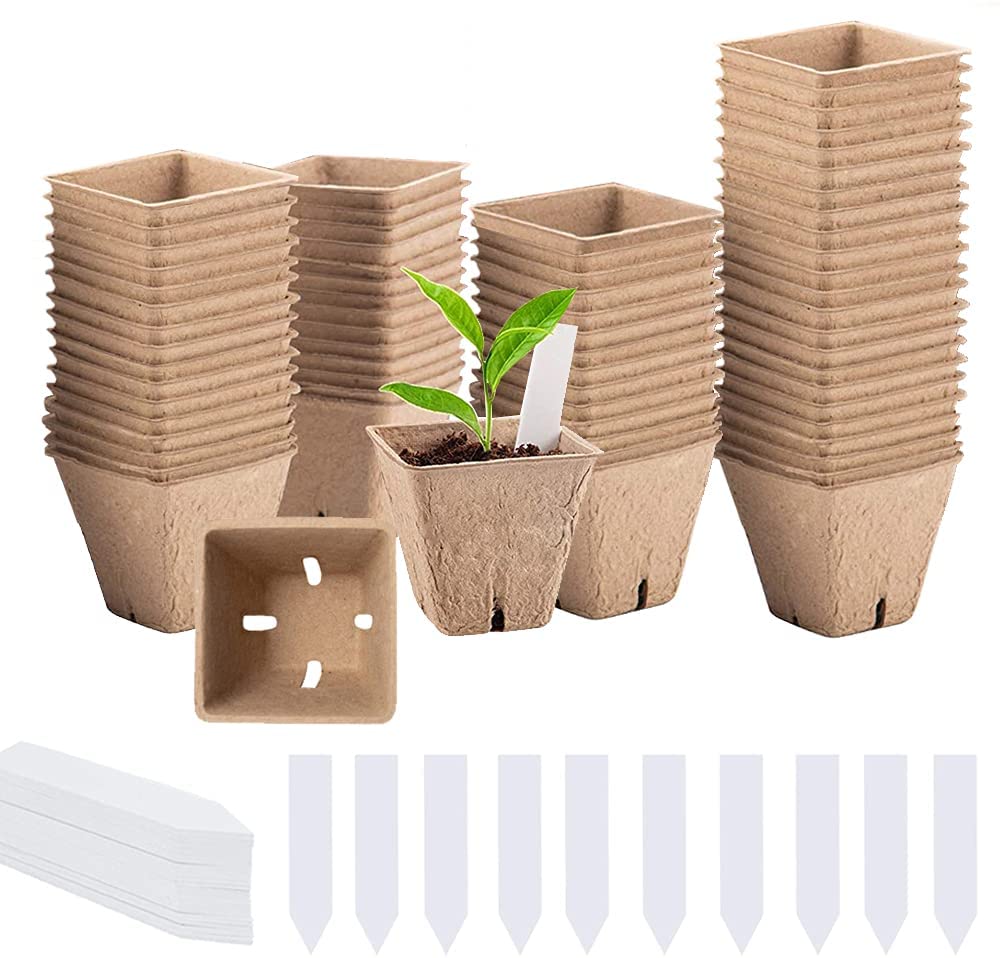 Cheap Wholesale Peat Pots Herb Seed Starter Planting Pots with Drainage Holes
