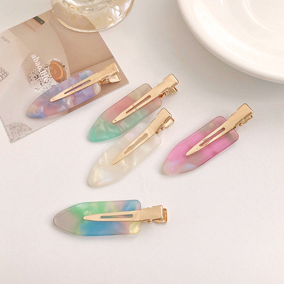 Kinling OEM Design Aesthetic Small Hawaiian Kids Skincare Hairclip Duckbill Clip Paris