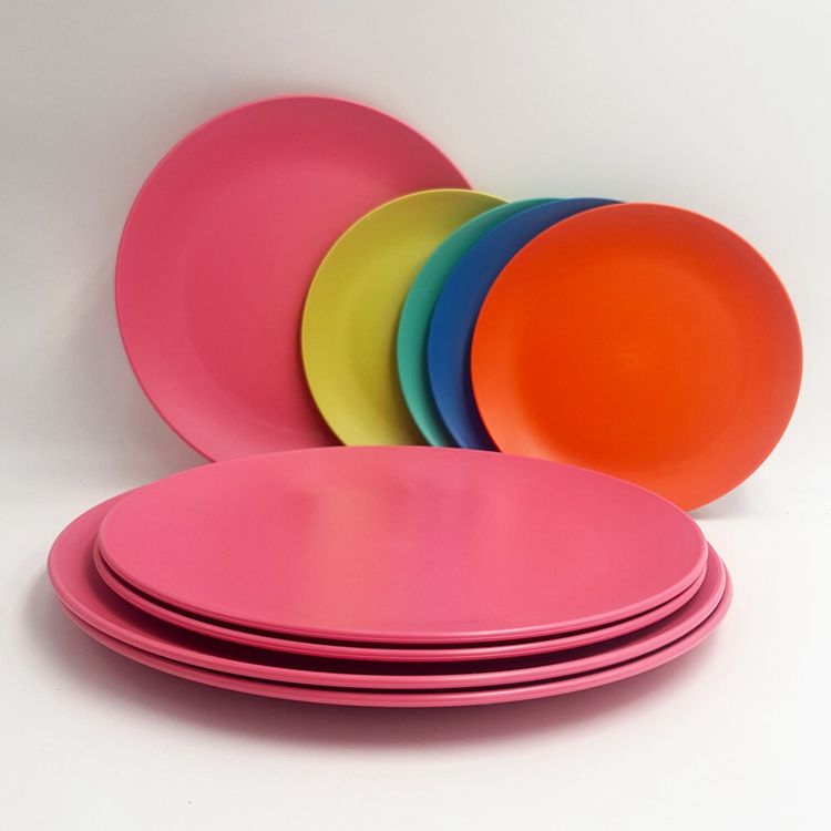 Rpet Christmas Fruit Salad Microwave Plastic Plates Melamine Printing Food Charger Plates Dinnerware Sets For Restaurant Wedding