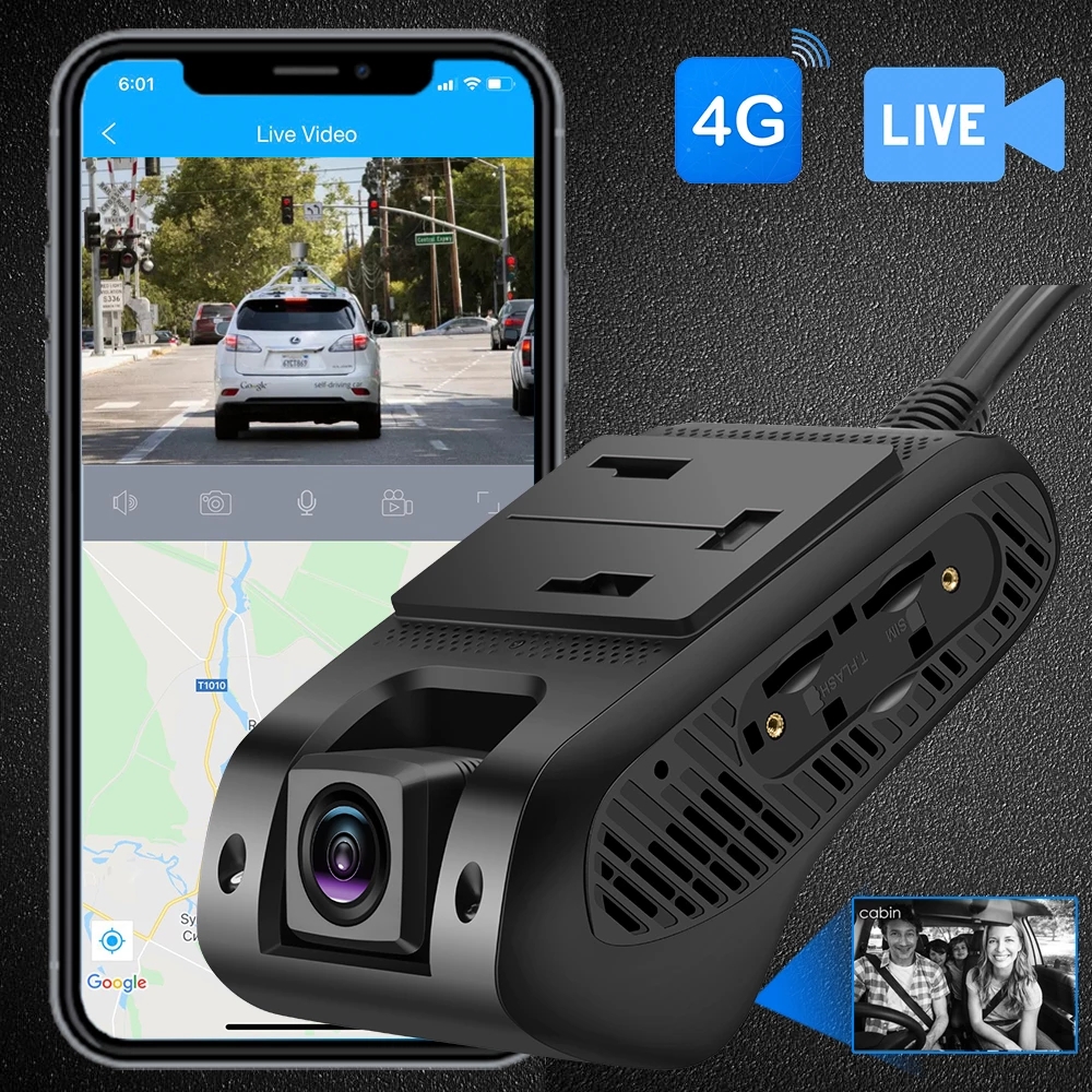 JC400D 4G об автомобильном видеорегистраторе (Dvr) 1080P с ПМ поведение водителей контроль потокового видео GPS трекер AI Dash Cam через приложение PC