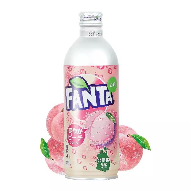 Soft White Peach Fanta, Газированные безалкогольные напитки, Импортировано из Японии, 500 мл