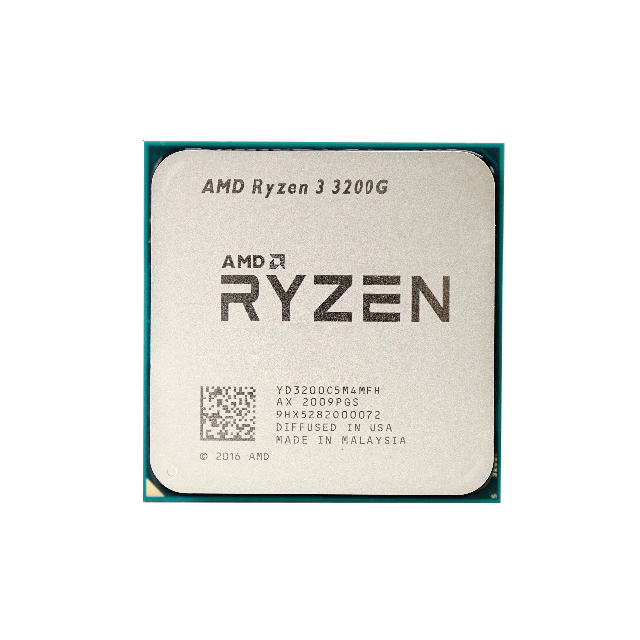 Для AMD R yzen 3 3200G R3 3200G 3,6 ГГц четырехъядерный четырехпоточный процессор 65 Вт L3 = 4M YD3200C5M4MFH разъем AM4