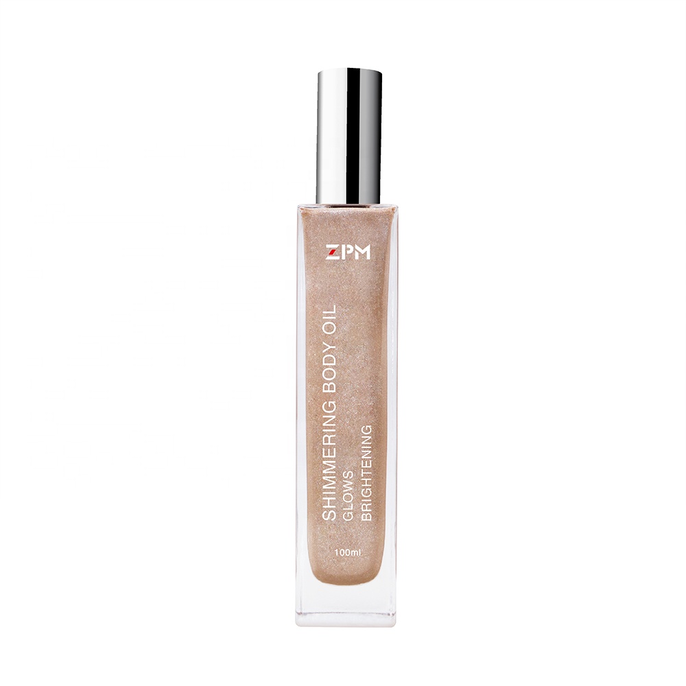 ZPM OEM/ODM Private Label Amazon Hot Sale Summer Skin Care Makeup Pure Natural For Face And Body Shimmering Body Oil