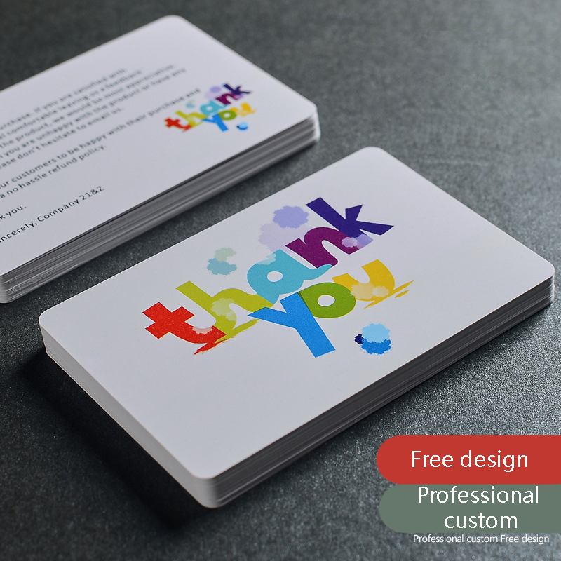 thank you card for small business Sale custom creative business cards acrylic thank you cards custom with logo