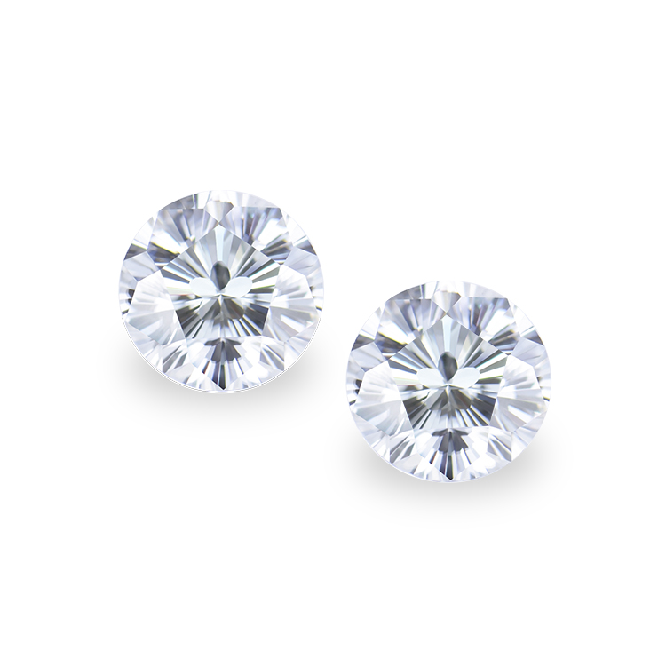 Xingyue D Color Wholesale Loose Gemstones 8mm Round Shape Sakura Cut Moissanite Diamond