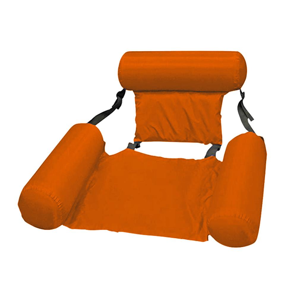 Water Lounger Summer Swimming Inflatable Foldable Floating Indoor and Outdoor Row Pool Mat (Without Foam Board)