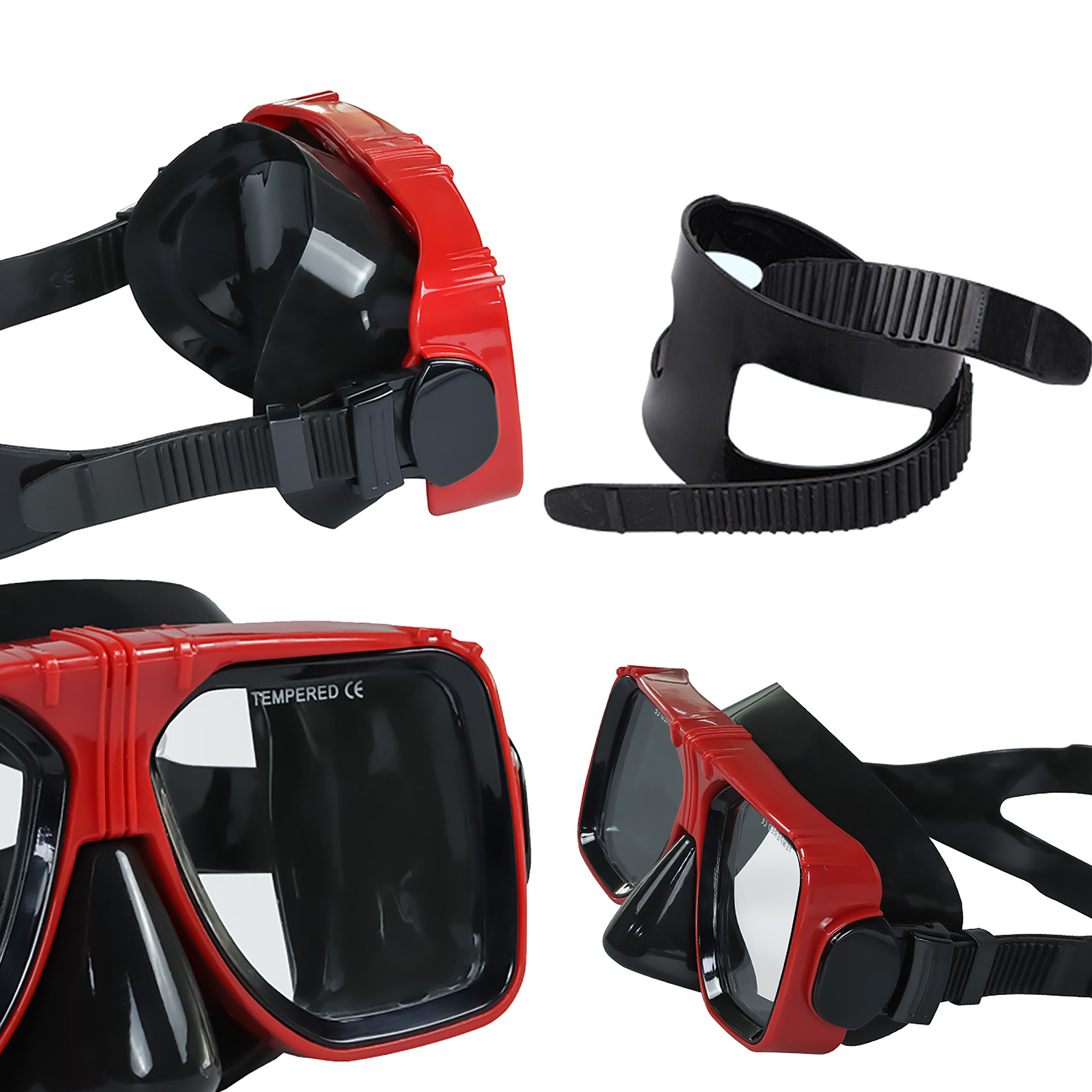 20 Years Old Scuba Diving Classic New Design Scuba Diving Equipment Liquid Silicone+PC Half Face Snorkeling Mask for Diving