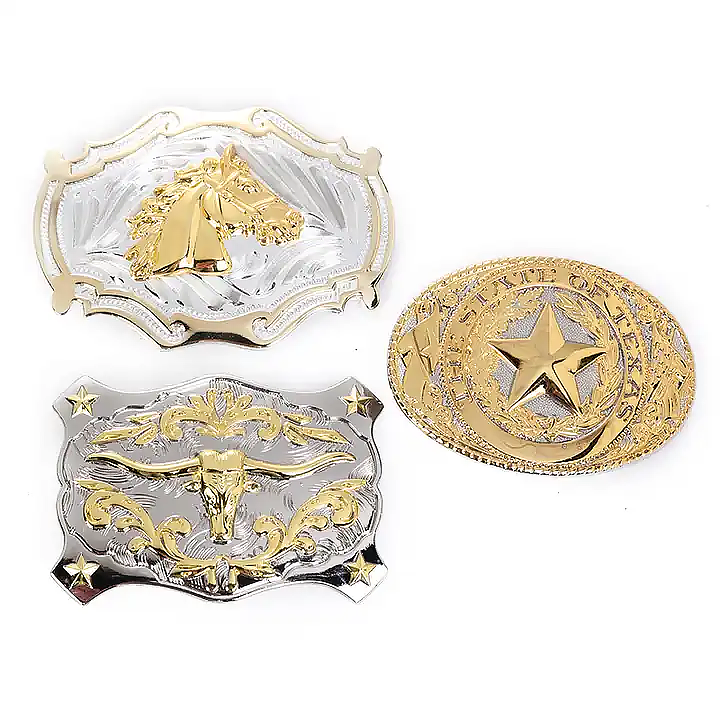 Manufacturer personalized no minimum metal belt buckles antique plated logo 3D bulk cheap custom western cowboy belt buckle