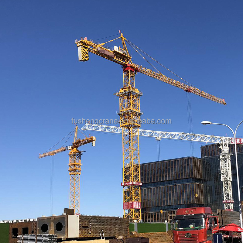 Construction Building Machine 6015-8 Used FlatTop Crane China Brand Tower Crane