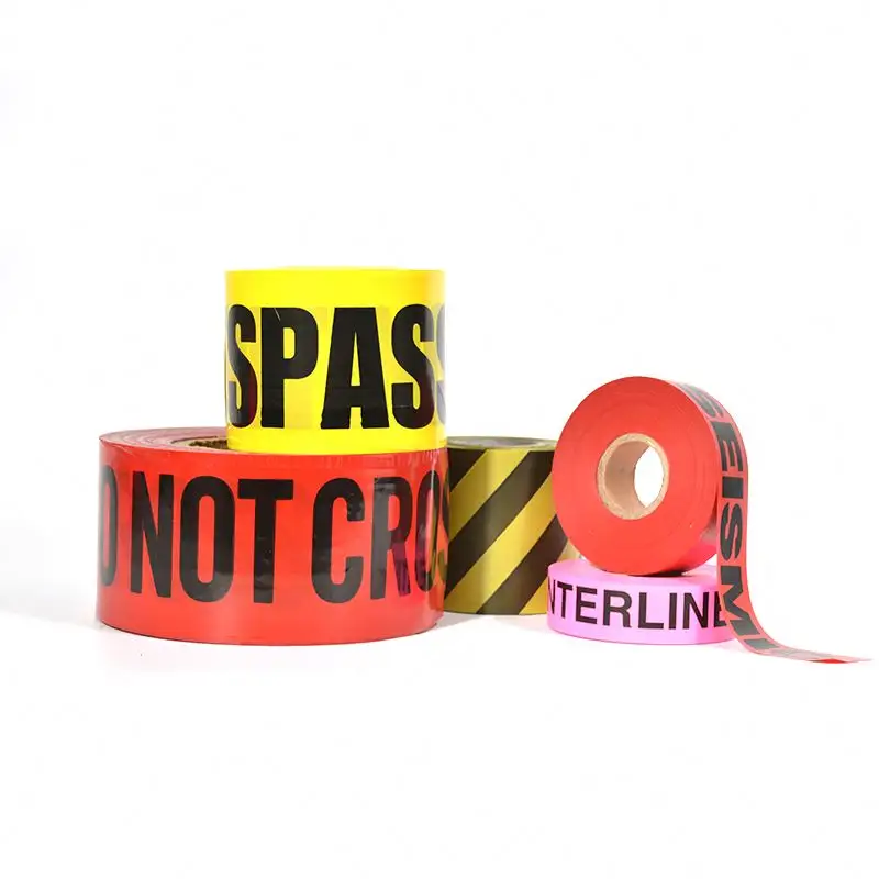 High Quality Barrier Printing Logo Signal No Glue PE Warning Tape