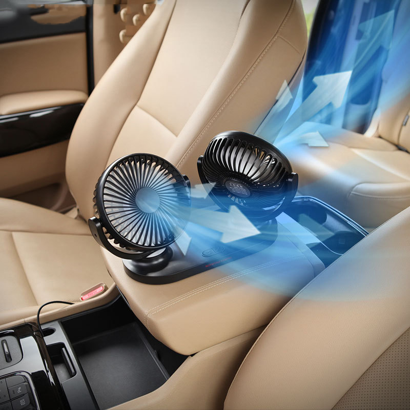Красочные USB зарядки охлаждающего вентилятора автомобиля 12v 24v мини-вентилятор для автомобиля