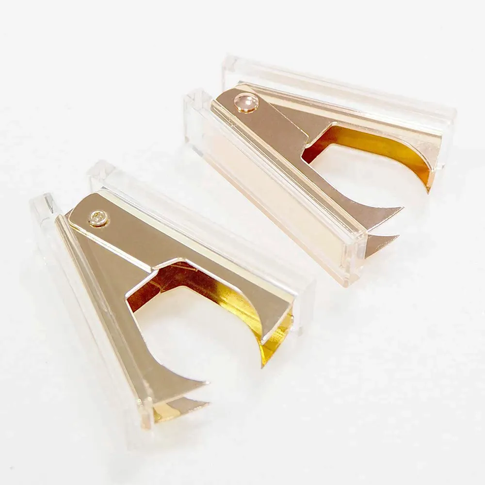 Luxury Desk Accessories Plastic Staple Removers Marble Design Acrylic Office Supplies Acrylic Staple Puller