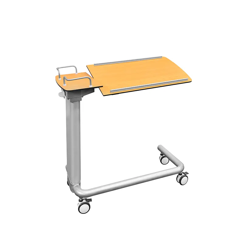 Movable Dining Table Over Bed Tray Table Hospital Movable Table