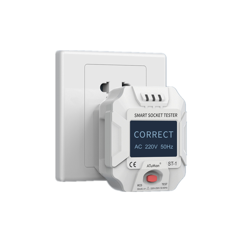 Xiaomi ATuMan Smart RCD Test Socket Voltage Test Socket Detector Socket Tester