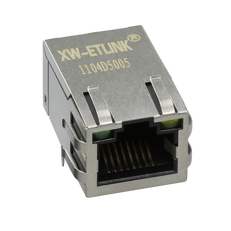 480254000 RJ45 разъем с 10/100Base-T интегрированные магнетизм LED Ind Temp.