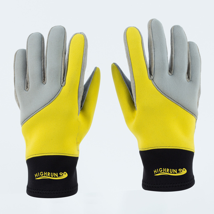 Diving Gloves For Underwater Hunting Non-slip Spearfishing Equipment Adjustable Black Gloves